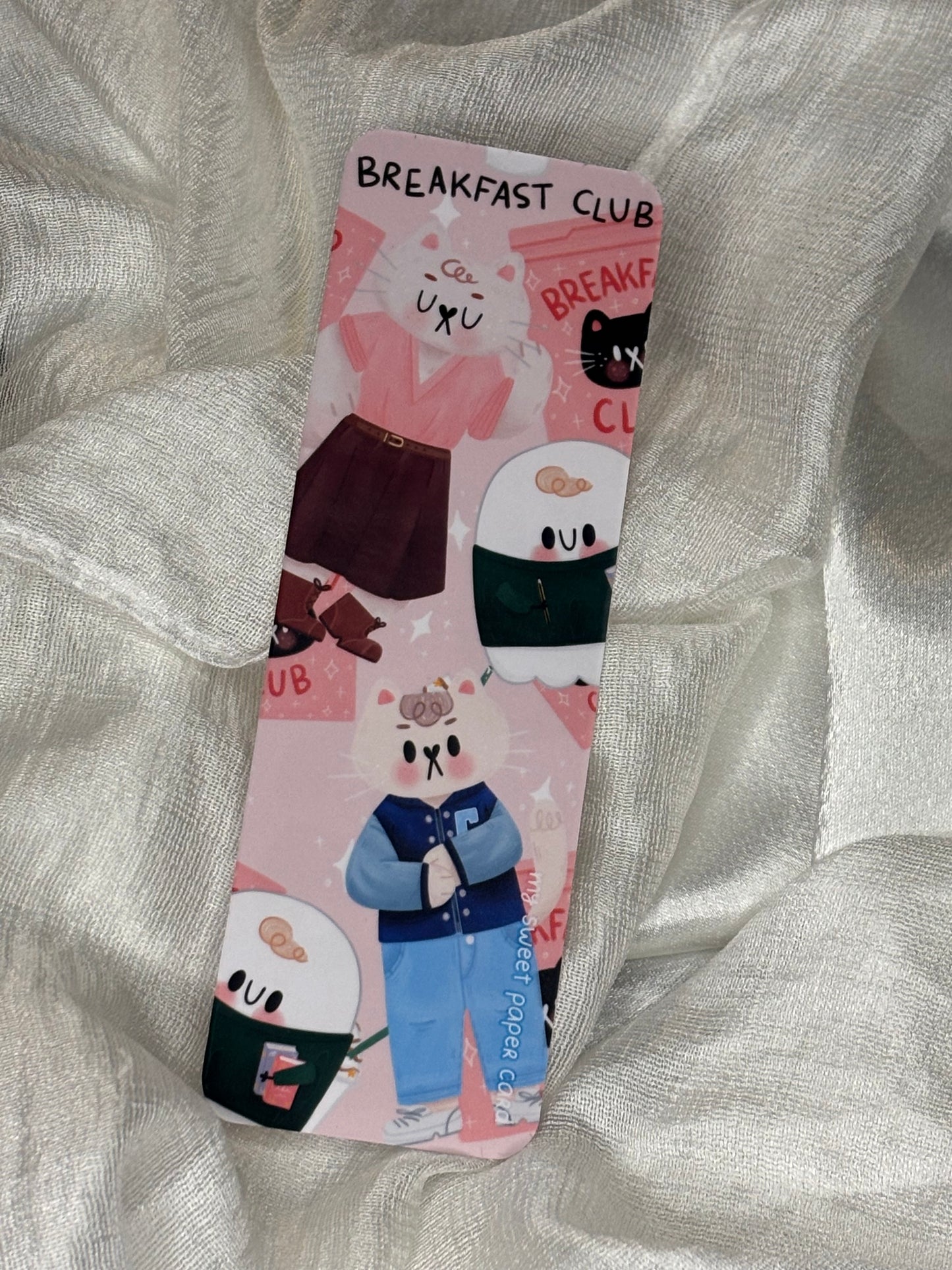 Ontbijtclub | Schattige Boekenlegger | cadeau voor boekenliefhebbers