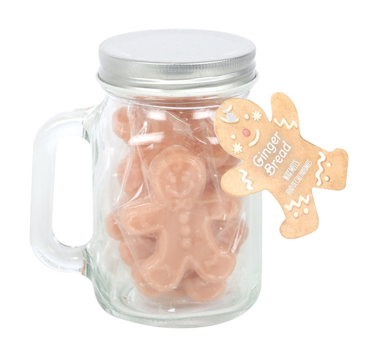10 GINGERBREAD WAX MELTS IN MASON JAR