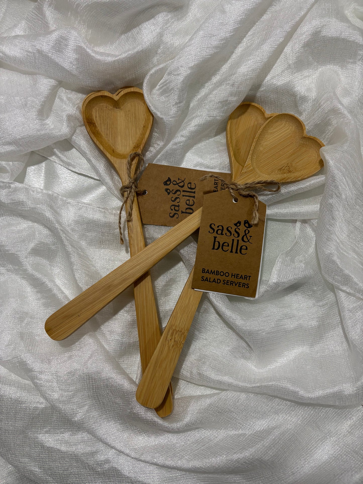 Heart Bamboo saladebestek