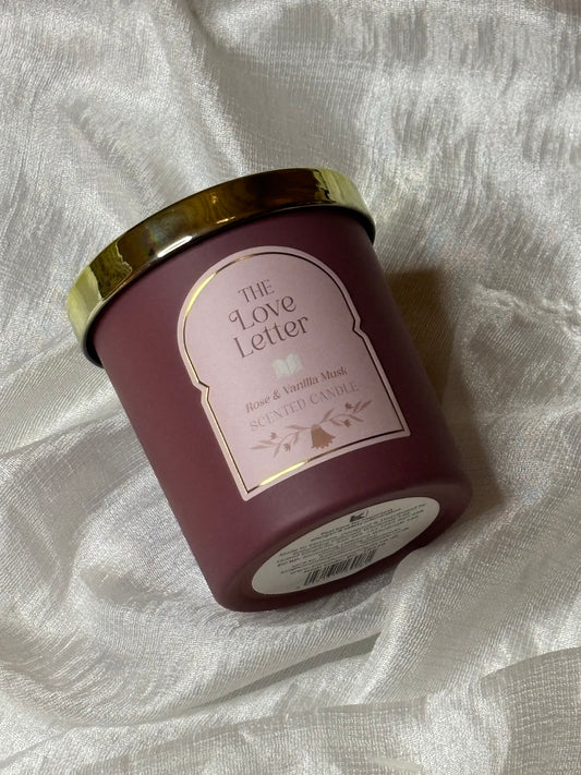 THE LOVE LETTER ROSE & VANILLA MUSK CANDLE