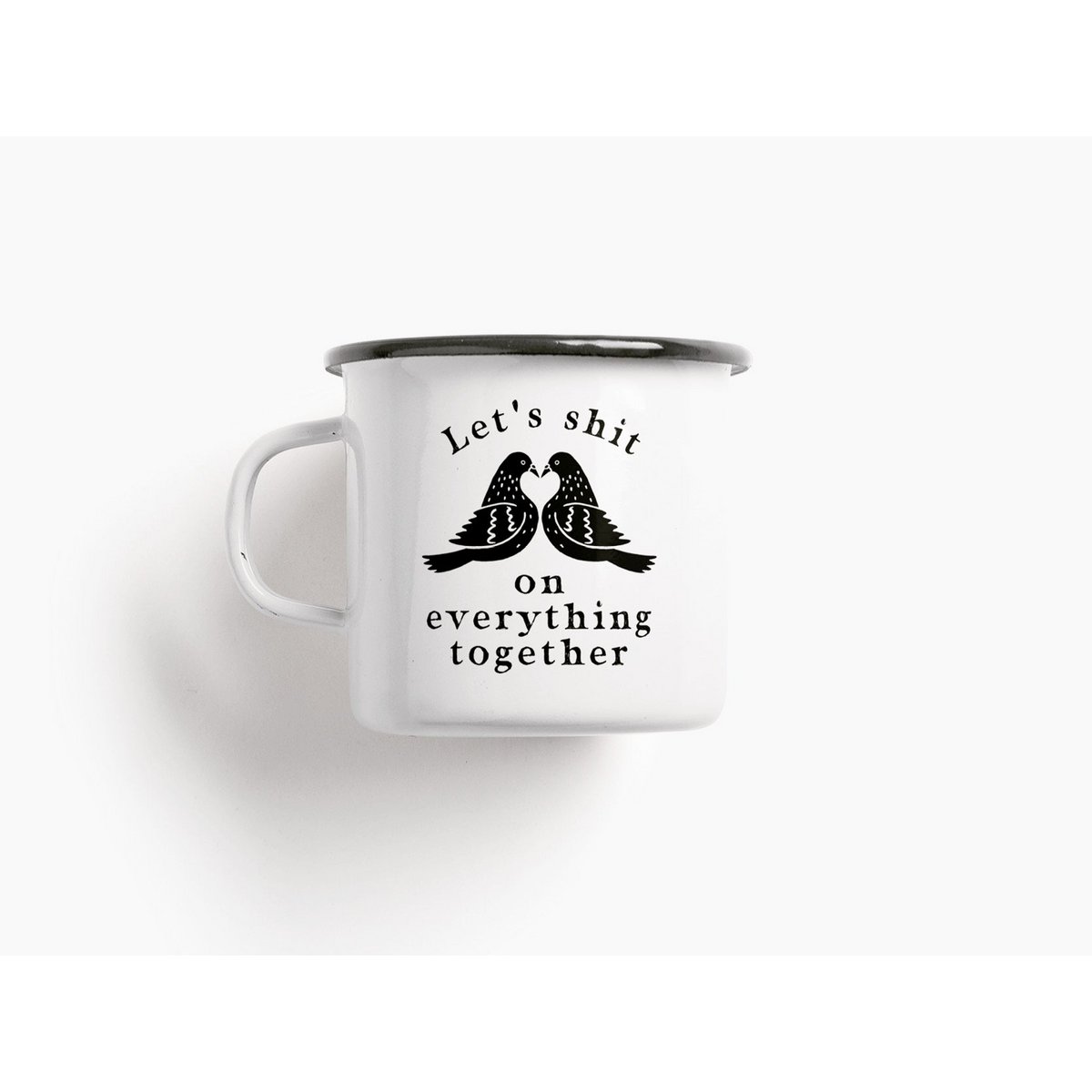 Emaille mok - Shit