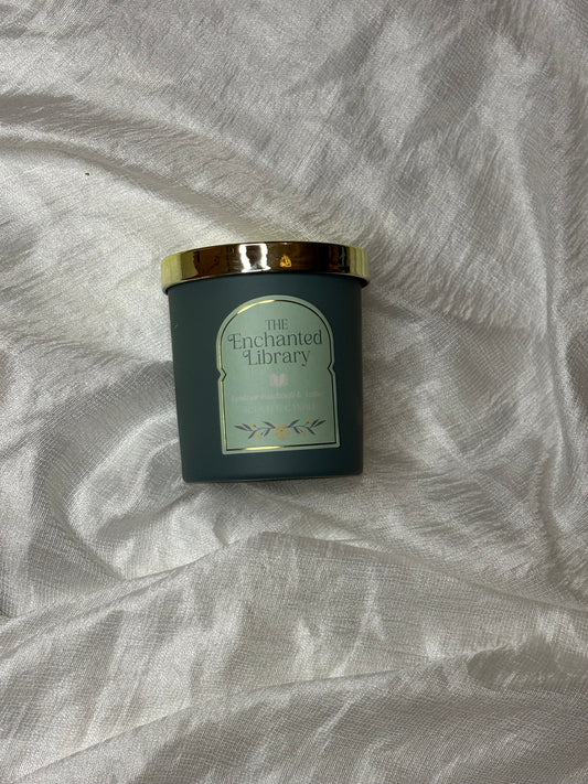 THE ENCHANTED LIBRARY LEATHER, PATCHOULI & AMBER CANDLE