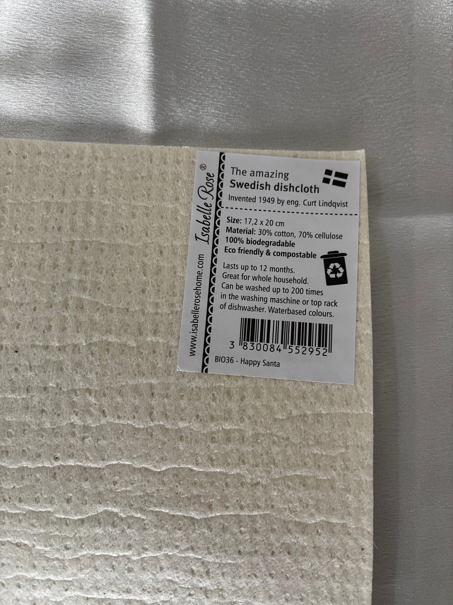 Vaatdoek Happy Santa