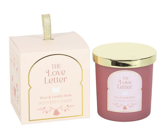 THE LOVE LETTER ROSE & VANILLA MUSK CANDLE