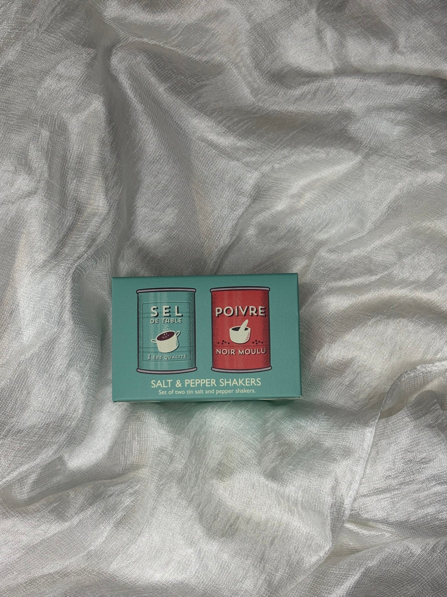 Tinnen zout- en peperstel - Sel and poivre