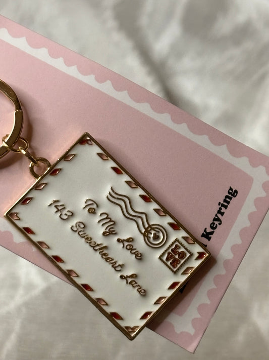 LOVE LETTER KEYRING