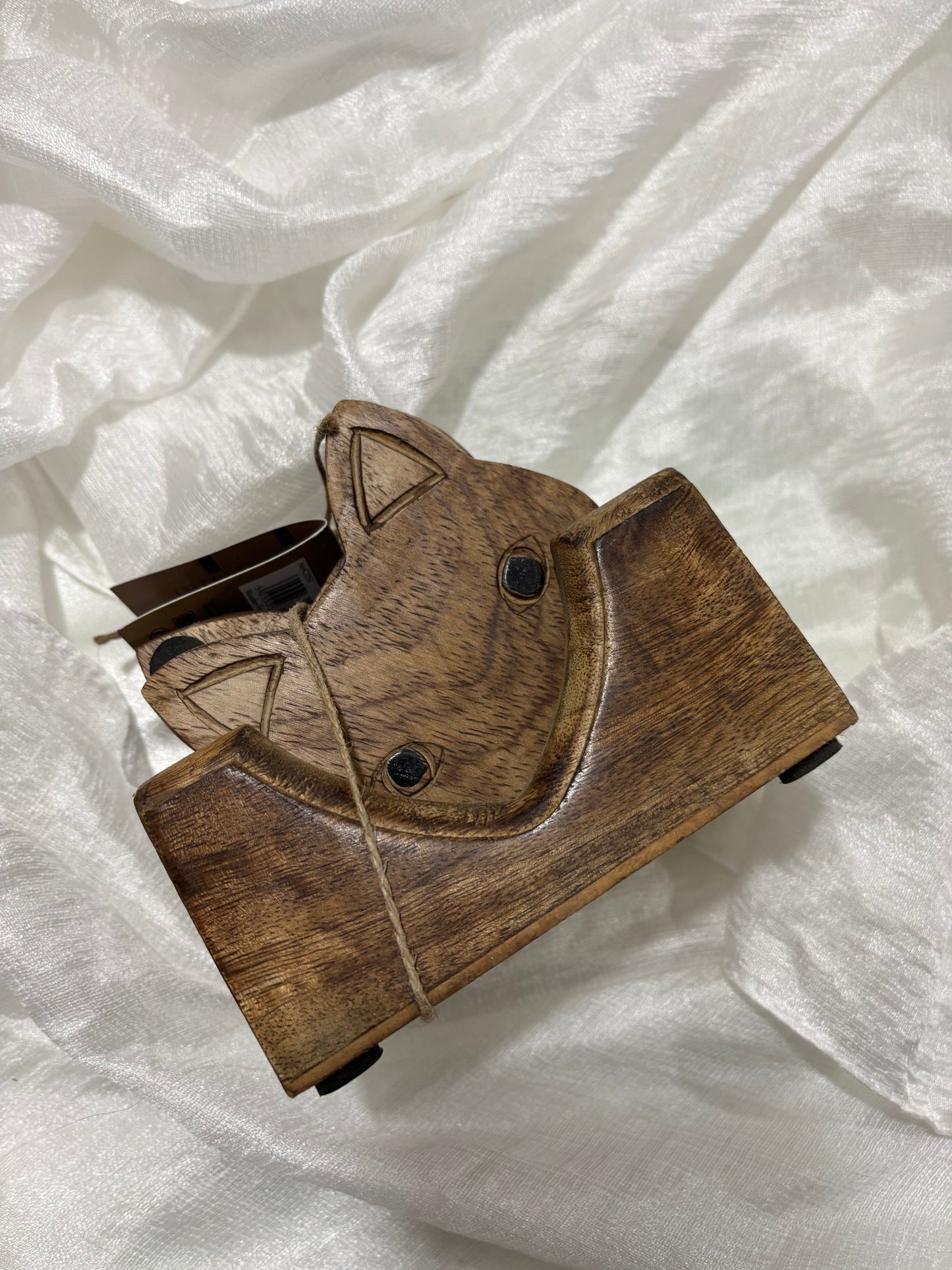 Houten onderzetters Fox - Set van 6