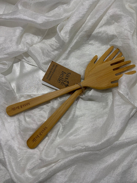 Saladeservers van Bamboo Hands